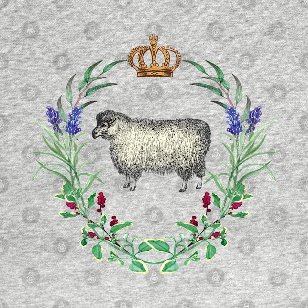 Sheep Crown and Wreath French Style Design by Pine Hill Goods